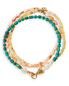 Chan Luu Chan Luu 3-Pc. Set Gemstone Beaded Flex Bracelets