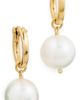 Chan Luu Chan Luu Baroque Pearl Hoop Earrings White Pearl One - 1