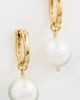 Chan Luu Chan Luu Baroque Pearl Hoop Earrings White Pearl One - 2