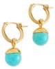 Chan Luu Chan Luu Bell Hoop Earrings Turquoise One - 1