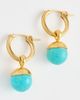 Chan Luu Chan Luu Bell Hoop Earrings Turquoise One - 2