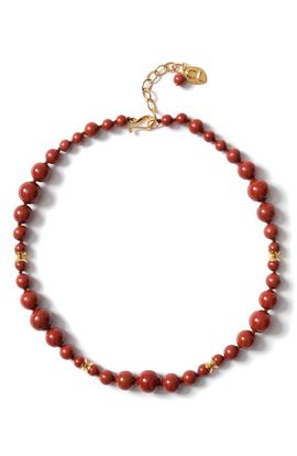 Chan Luu Chan Luu Bell Tower Red Jasper Bead Necklace 