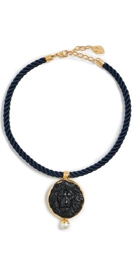 Chan Luu Chan Luu Black Obsidian Lion Necklace Black Obsidian One