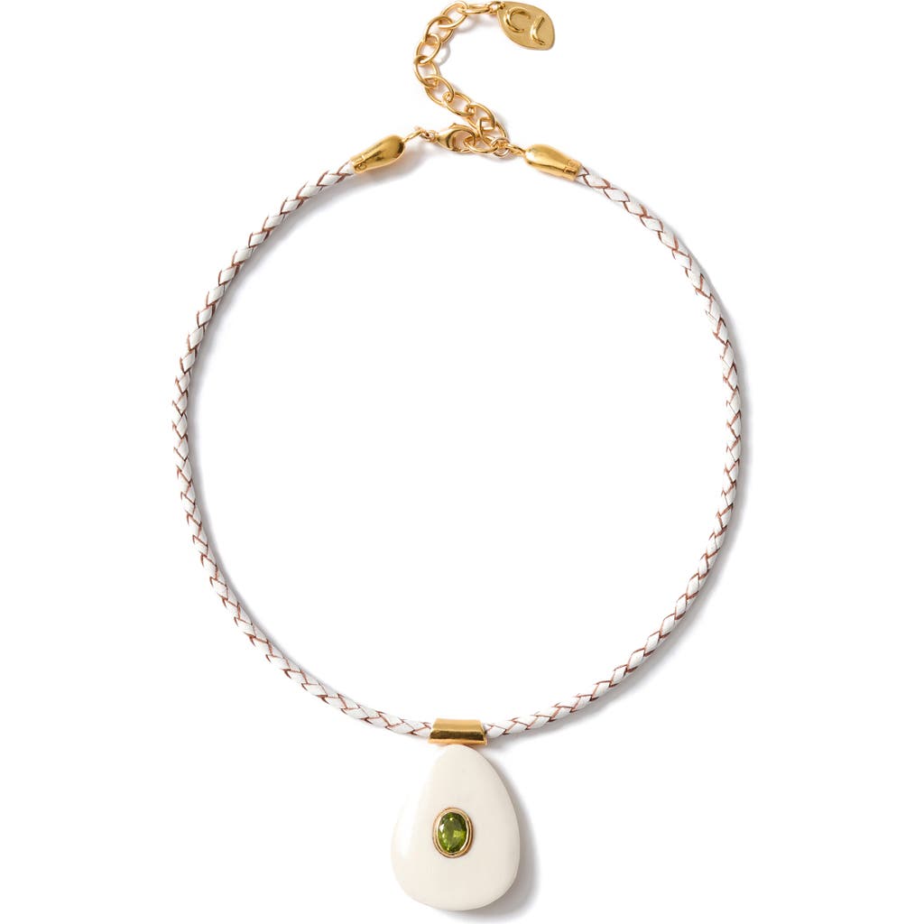 Chan Luu Chan Luu Braided Leather Pendant Necklace