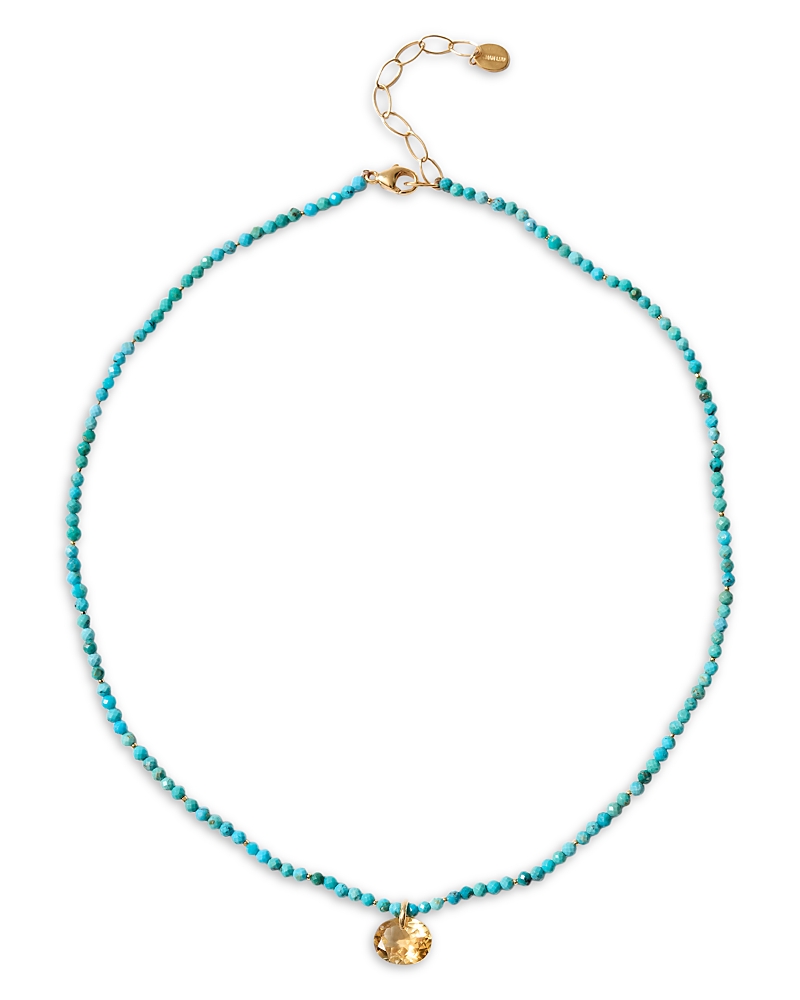 Chan Luu Chan Luu Camille Beaded Gemstone Pendant Necklace, 18-20