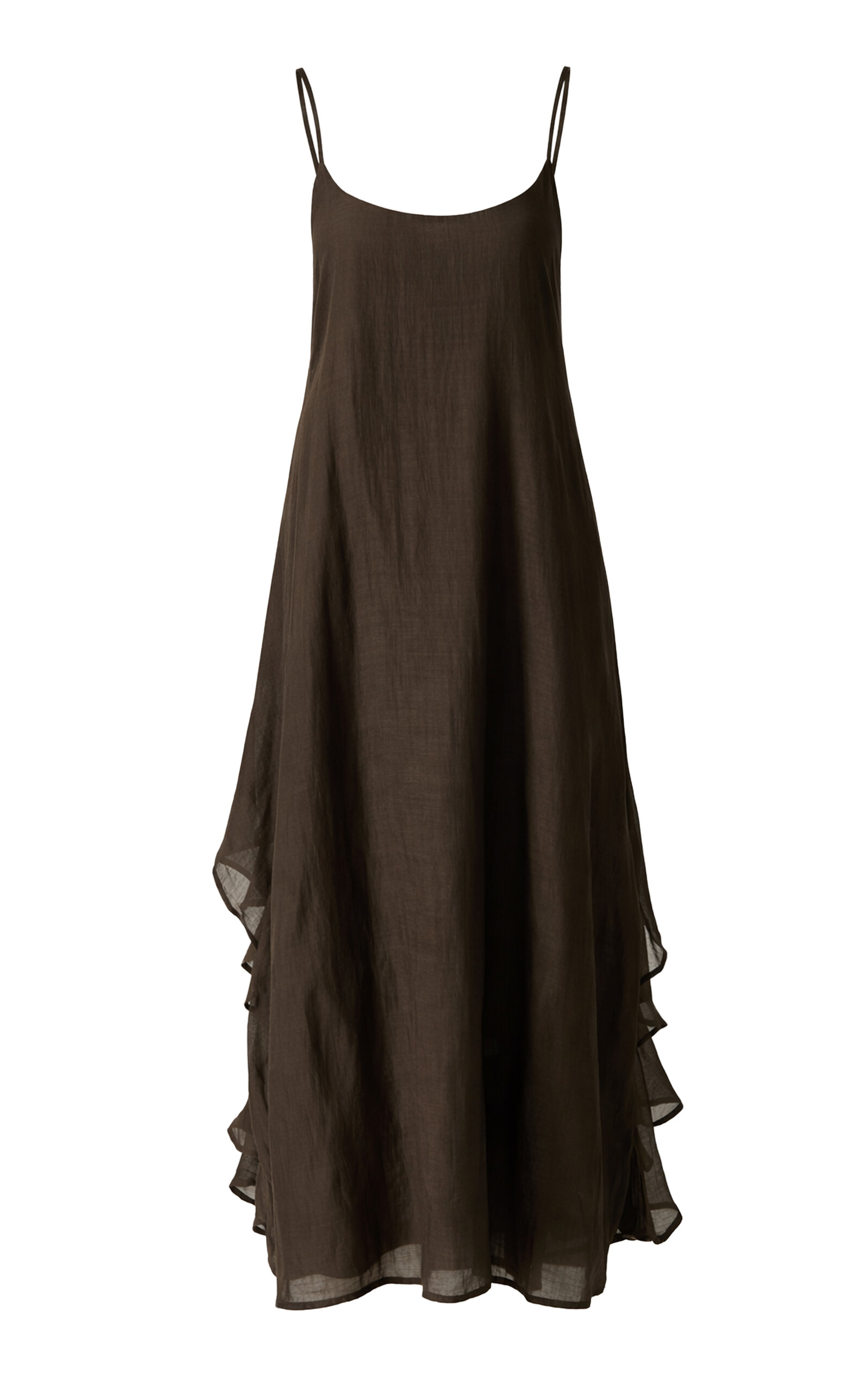 Chan Luu Chan Luu CottonSilk Bustle Midi Dress