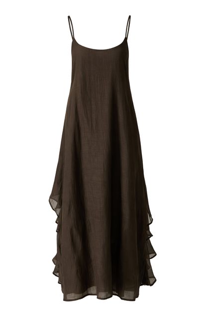 Chan Luu Chan Luu CottonSilk Bustle Midi Dress