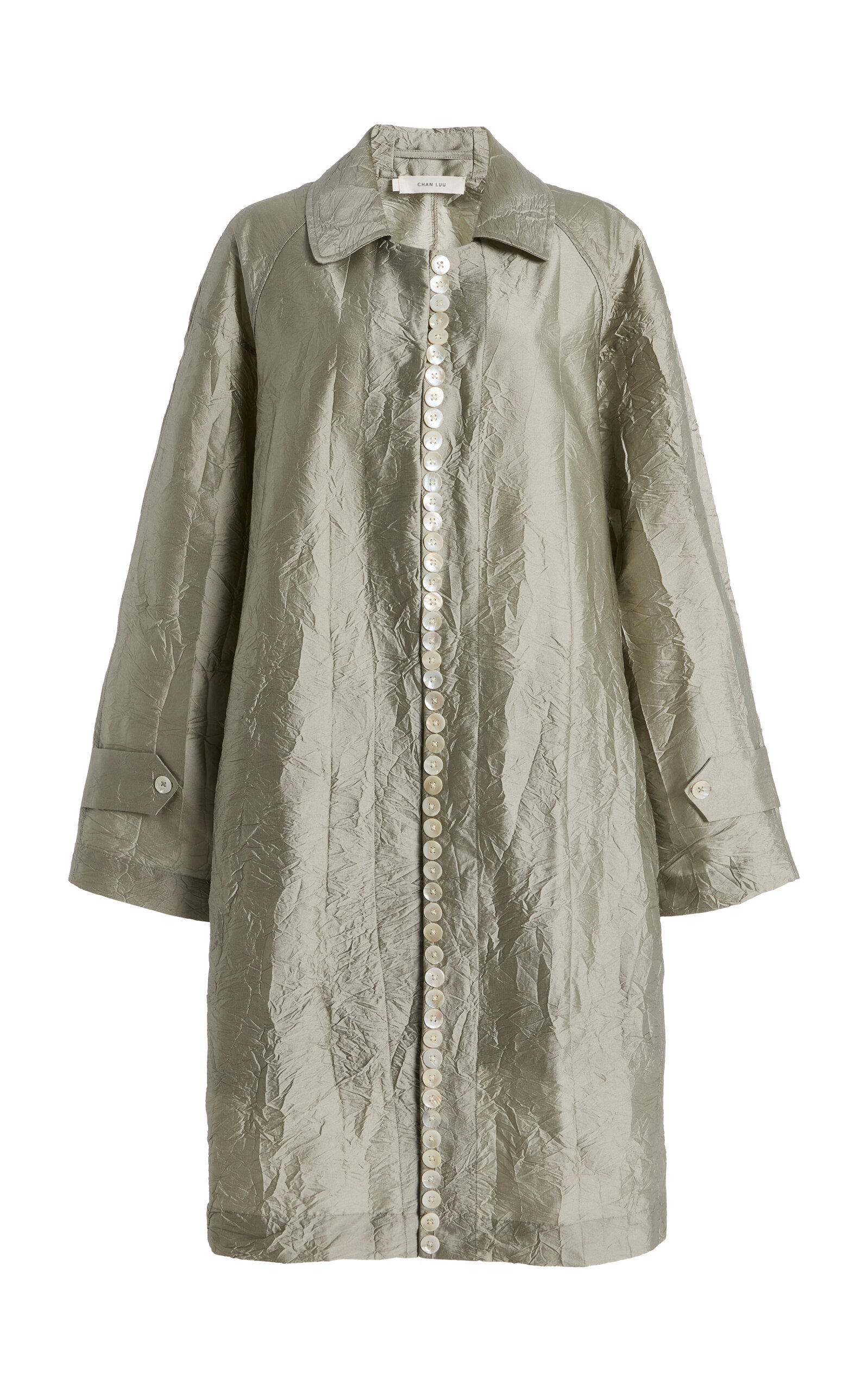 Chan Luu Chan Luu Crinkle Techno Taffeta Row Coat