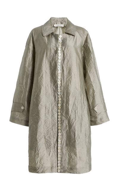 Chan Luu Chan Luu Crinkle Techno Taffeta Row Coat