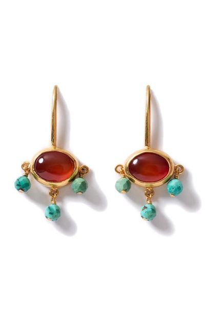 Chan Luu Chan Luu Della Semiprecious Stone Drop Earrings
