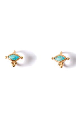 Chan Luu Chan Luu Della Turquoise Stud Earrings 