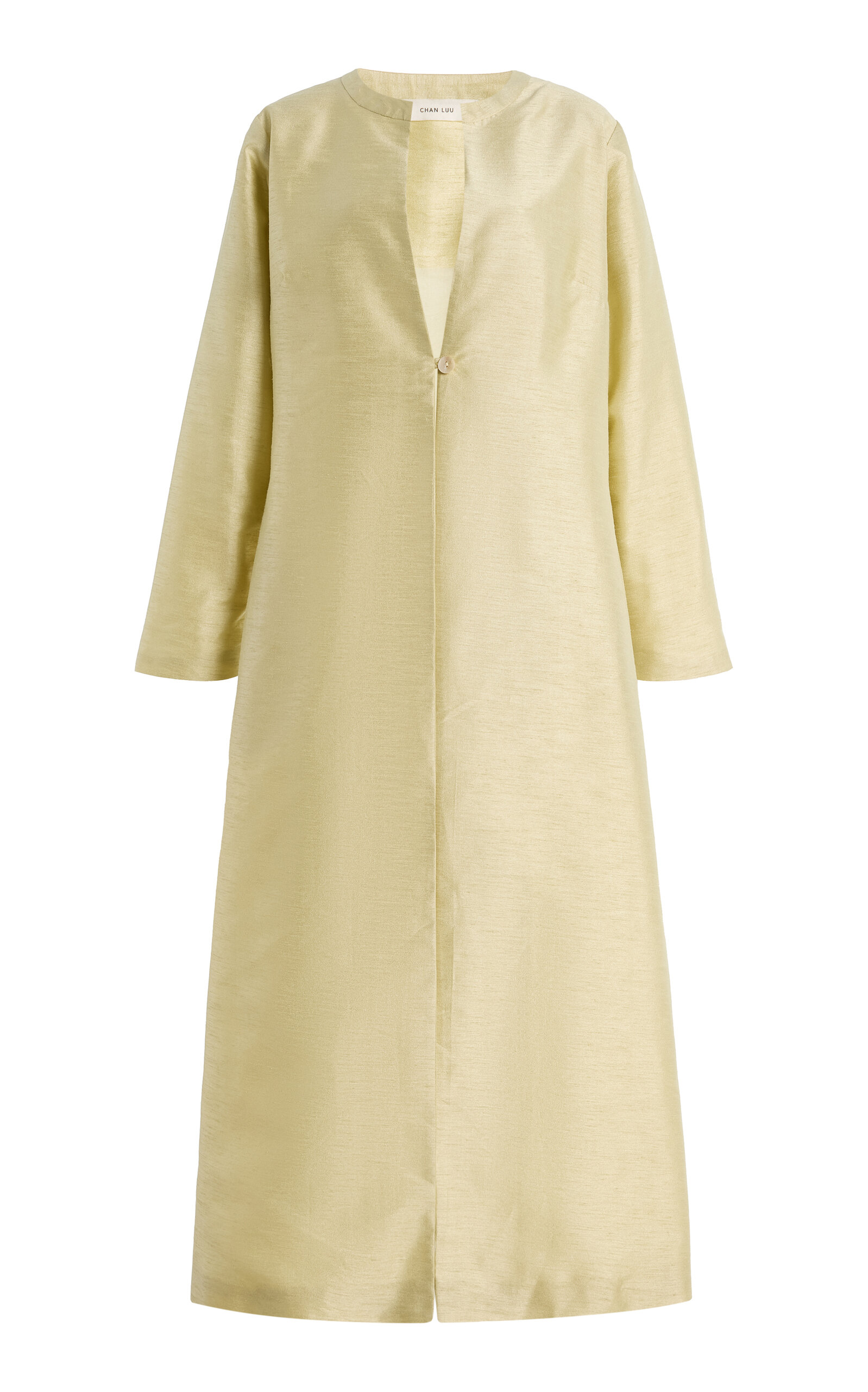 Chan Luu Chan Luu Dupioni Collarless Coat