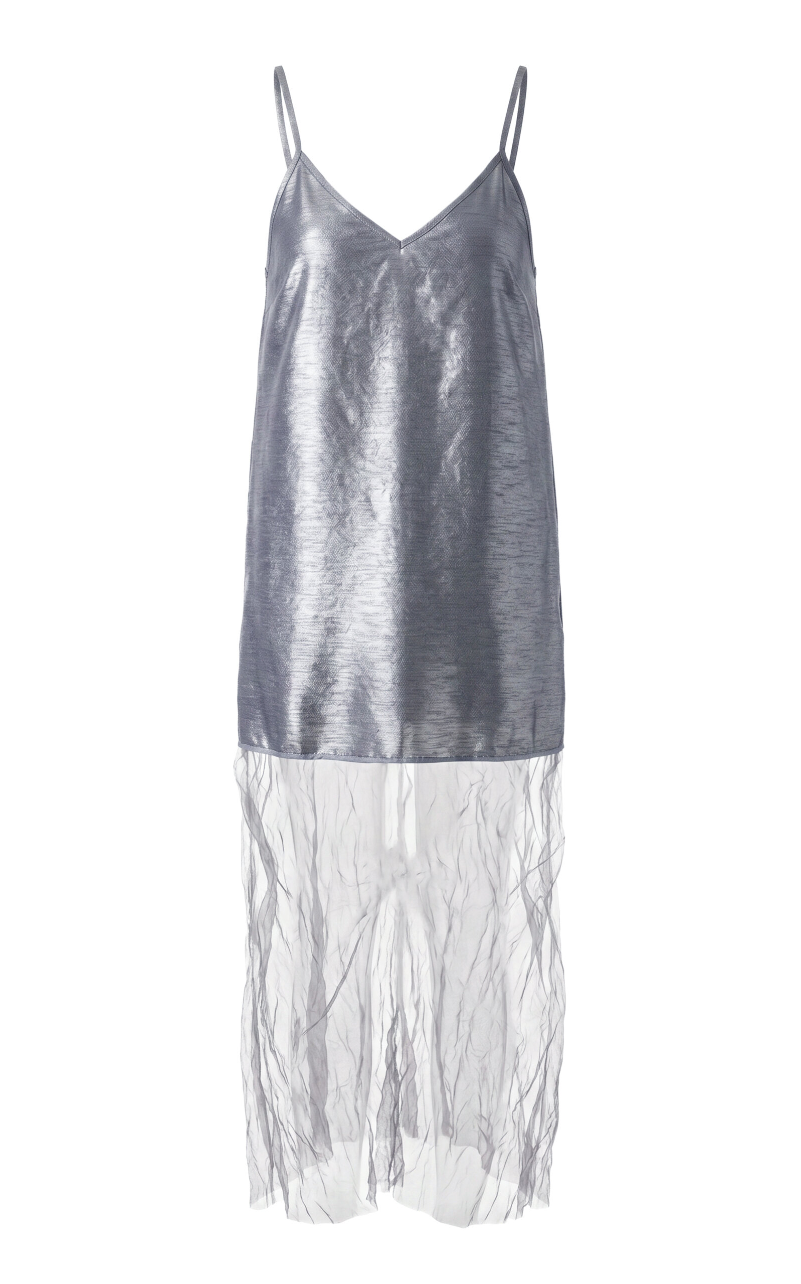Chan Luu Chan Luu Dupioni Mesh Dress