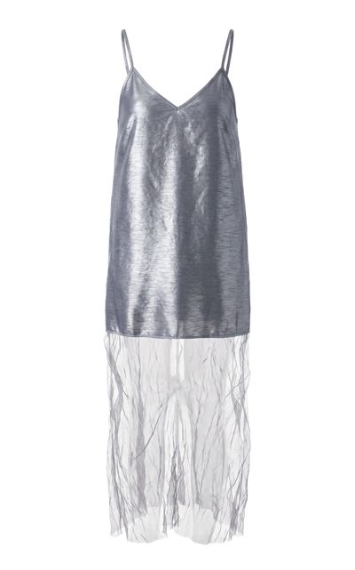 Chan Luu Chan Luu Dupioni Mesh Dress
