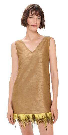 Chan Luu Chan Luu Exaggerated Dupion Tank Camel