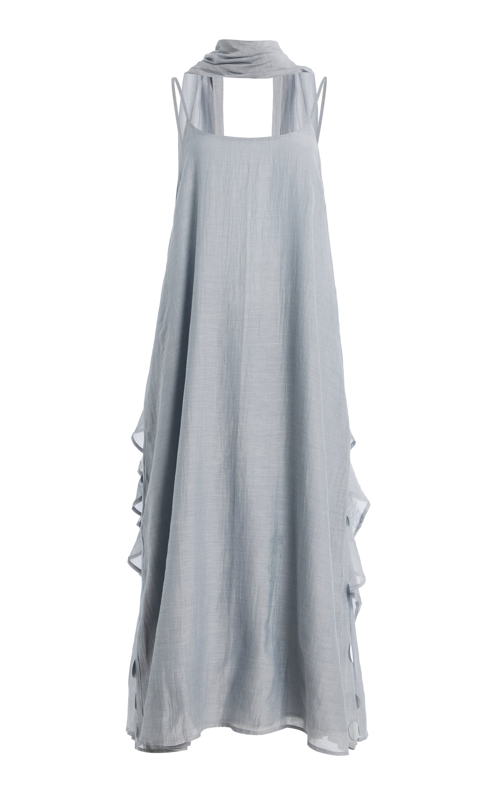 Chan Luu Chan Luu Exclusive La Isla Sequined CottonSilk Chanderi Dress