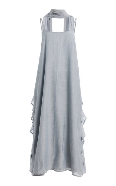 Chan Luu Chan Luu Exclusive La Isla Sequined CottonSilk Chanderi Dress
