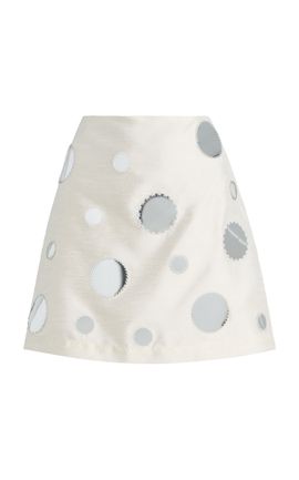 Chan Luu Chan Luu Exclusive La Isla Sequined Dupioni Mini Skirt
