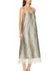 CHAN LUU CHAN LUU Feather Trim Dress - 2