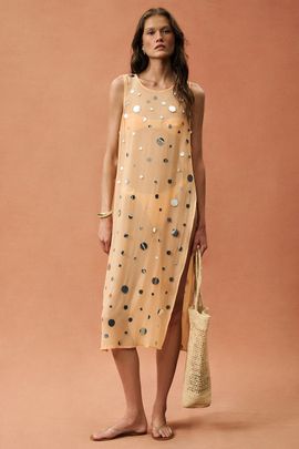 CHAN LUU CHAN LUU for FWRD Chloe Sequin Tunic Dress