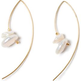 Chan Luu Chan Luu Freshwater Pearl Hoop Earrings