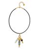 Chan Luu Chan Luu Gemstone Fish Leather Pendant Necklace, 15-17 - 3