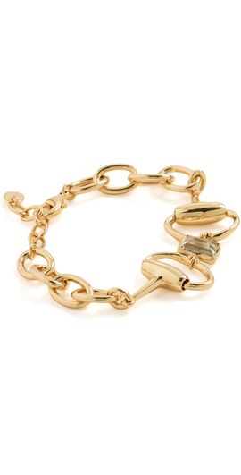 Chan Luu Chan Luu Horsebit Bracelet Green Amethyst One
