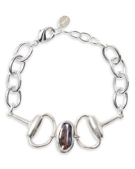 Chan Luu Chan Luu Horsebit Cultured Freshwater Peacock Pearl Chain Bracelet