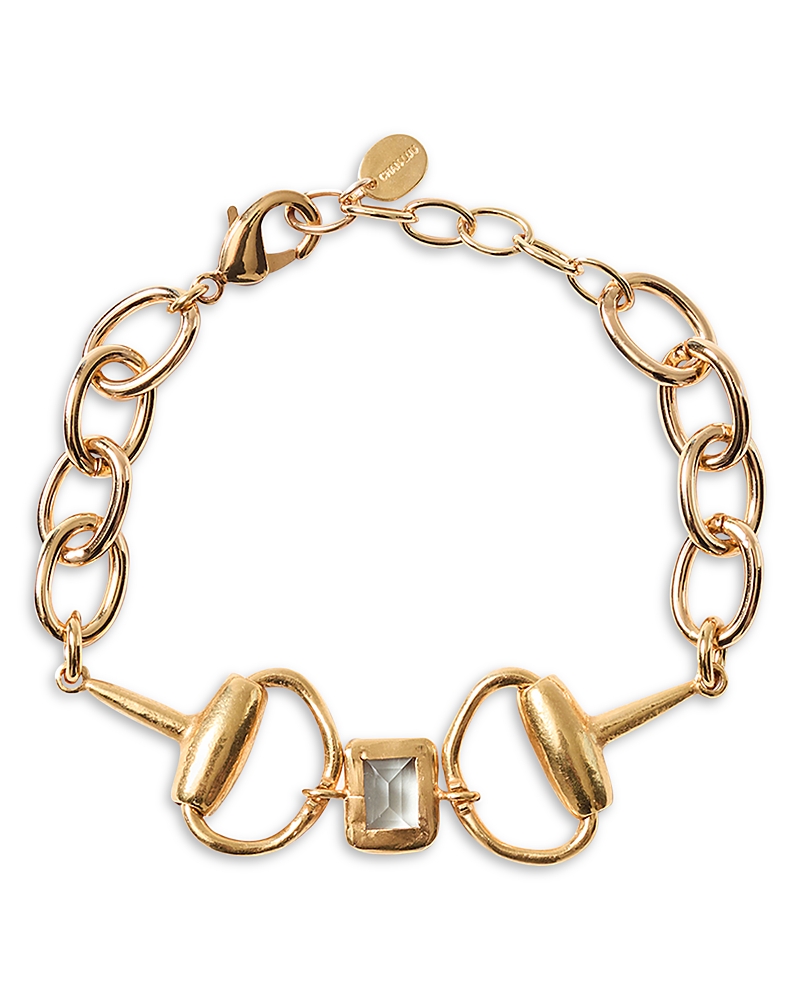 Chan Luu Chan Luu Horsebit Green Amythest Chain Bracelet