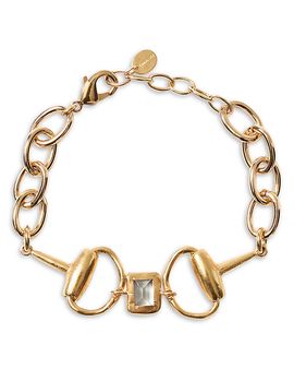 Chan Luu Chan Luu Horsebit Green Amythest Chain Bracelet
