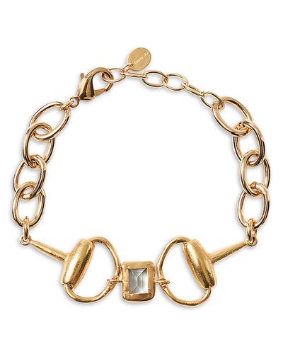 Chan Luu Chan Luu Horsebit Green Amythest Chain Bracelet