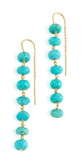 Chan Luu Chan Luu Ladder Earrings Turquoise One