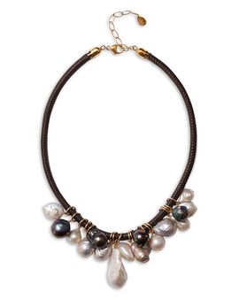 Chan Luu Chan Luu Lea Mixed Freshwater Pearl Collar Necklace, 15-17