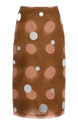 Chan Luu Chan Luu Mirror Cotton Pencil Skirt