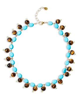 Chan Luu Chan Luu Multi Gemstone Collar Necklace, 16-18