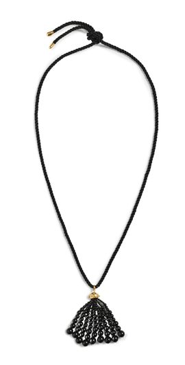 Chan Luu Chan Luu Onyx Tassel Necklace Onyx One