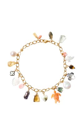 Chan Luu Chan Luu Playa GoldPlated MultiStone Anklet