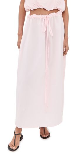 Chan Luu Chan Luu Poplin Column Skirt Rose Water One