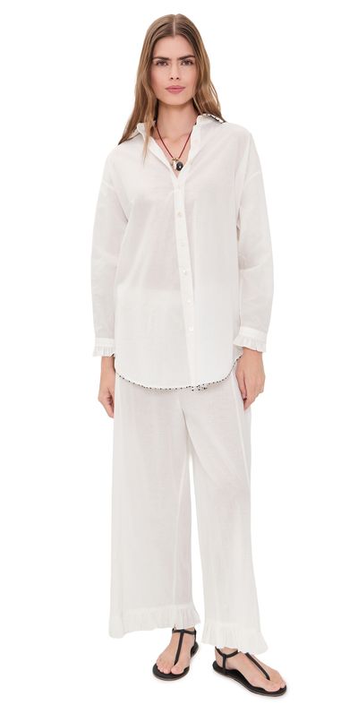 Chan Luu Chan Luu Posey Ruffle Set White One