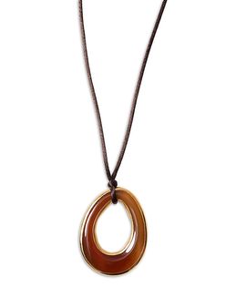 Chan Luu Chan Luu Sable Gemstone Open Pendant Necklace, 46