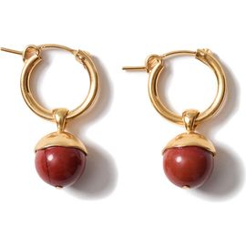 Chan Luu Chan Luu Semiprecious Stone Bell Hoop Earrings