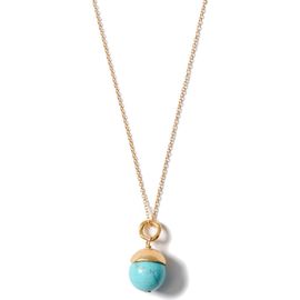 Chan Luu Chan Luu Semiprecious Stone Bell Pendant Necklace