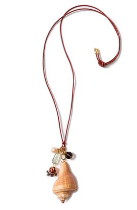 Chan Luu Chan Luu Spiral Shell Charm Necklace