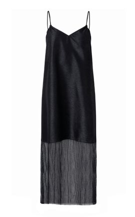 Chan Luu Chan Luu Techno Dupion Panel Midi Dress