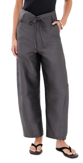 Chan Luu Chan Luu Techno Taffeta Barrel Pants Charcoal