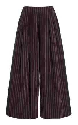 Chan Luu Chan Luu Techno Taffeta HalfHalf WideLeg Trousers