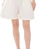 Chan Luu Chan Luu Techno Taffeta Long Shorts Pearl - 1