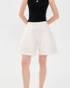 Chan Luu Chan Luu Techno Taffeta Long Shorts Pearl - 5