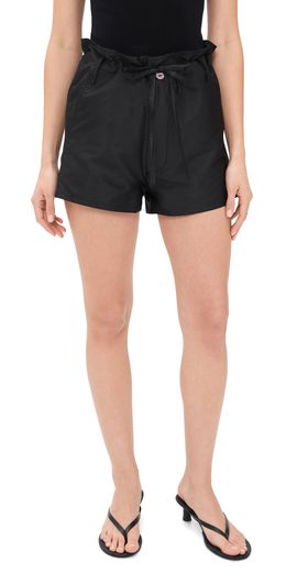 Chan Luu Chan Luu Techno Taffeta Shorts Black