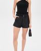 Chan Luu Chan Luu Techno Taffeta Shorts Black - 5